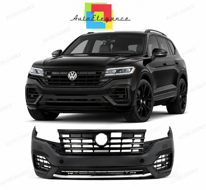 💕PARAURTI ANTERIORE VOLKSWAGEN VW TOUAREG 20- LOOK R LINE💕