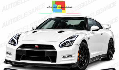 ART.11102 FARI  ANTERIORI ADATTO  PER NISSAN GT-R 08-11.13 LED CROMATO