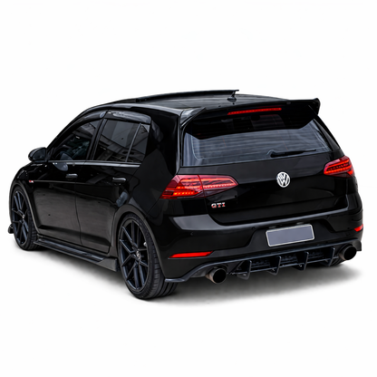 💫ART.9469 Spoiler Posteriore Stile Osir in ABS per VW GOLF 8  2020 Nero Lucido💫