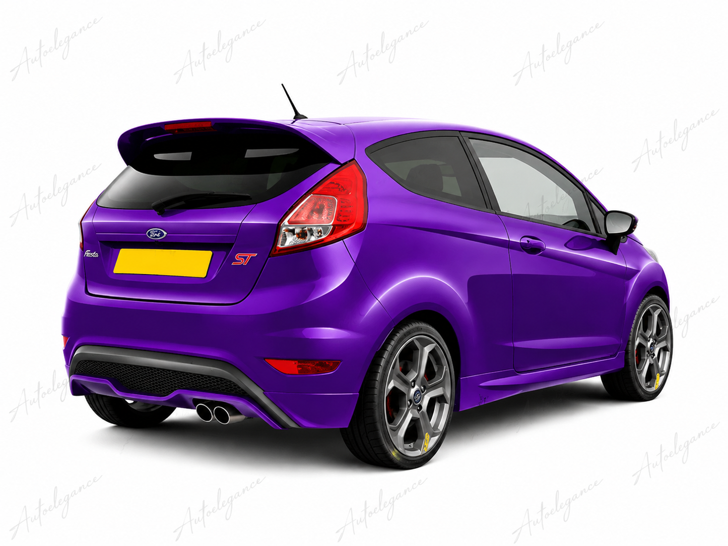 🔥ART.9911 SPOILER IN STILE 'ST LOOK' PER FORD FIESTA MK7 MK7.5 NERO LUCIDO🔥