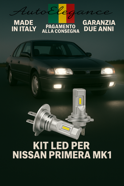 🔥Kit LED H7 6000K Bianchi per Anabbaglianti NISSAN PRIMERA MK1🔥