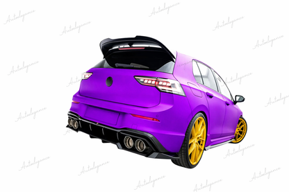 🔥ART.9670 SPLITTER POSTERIORE V.2 VW GOLF R HATCHBACK Mk8 / Mk8 FACELIFT🔥