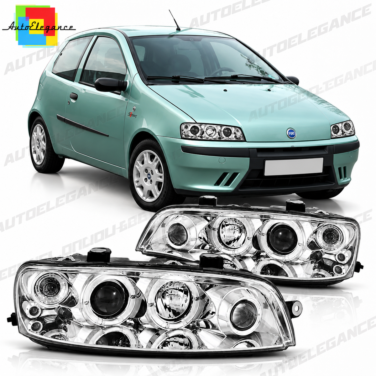 ART.11141 FARI ANTERIORI ADATTO PER FIAT PUNTO 2 10.99-06.03