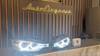 HEADLIGHTS SUITABLE FOR BMW 3 SERIES F30 F31 2015-2018 CHROME