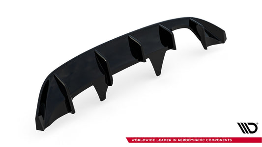 DIFFUSORE POSTERIORE PER Ford Fiesta Mk8 ST-Line 2017-2024 - NERO LUCIDO