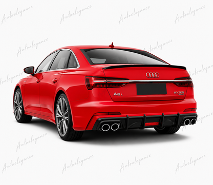 🔥ART.9889 SPOILER STILE M4 NERO LUCIDO PER AUDI A6 S6 C8 BERLINA 2018+🔥