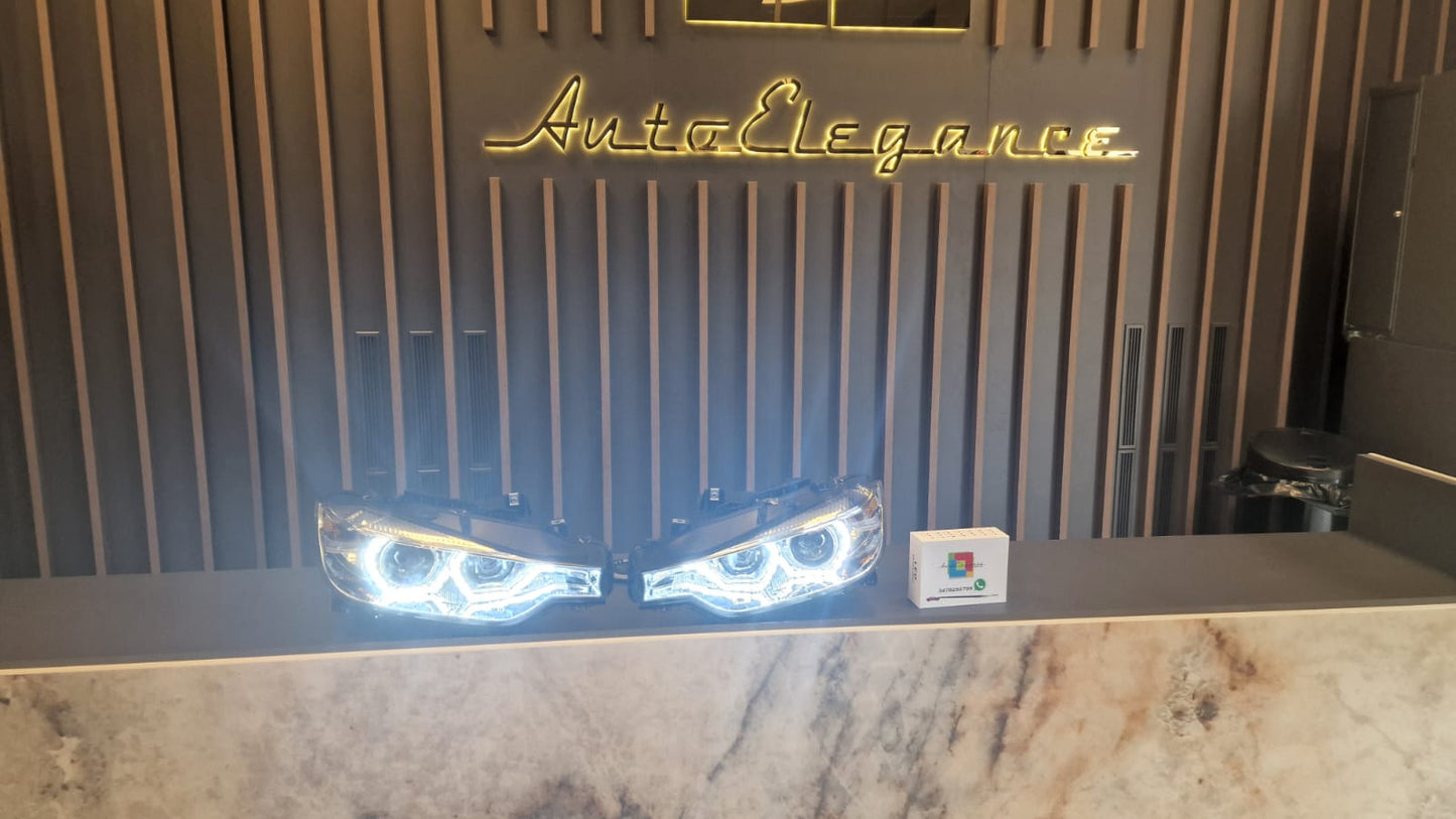 HEADLIGHTS SUITABLE FOR BMW 3 SERIES F30 F31 2015-2018 CHROME