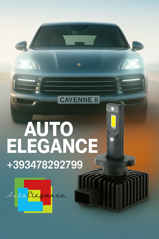 💕COPPIA LAMPADE D1S LED DA XENON A LED PER  PORSCHE CAYENNE II  6000K BIANCO💕
