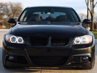 💫ART.7340 GRIGLIA SPORTIVA NERO OPACO DOPPIA BARRA - BMW E90 / E91 05-08💫