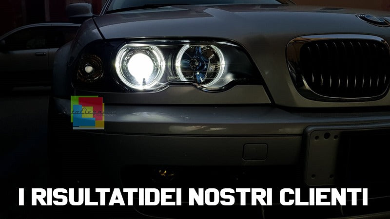 Headlights suitable for BMW 3 Series E46 Limousine Touring (05.1998-08.2001) Angel Eyes N