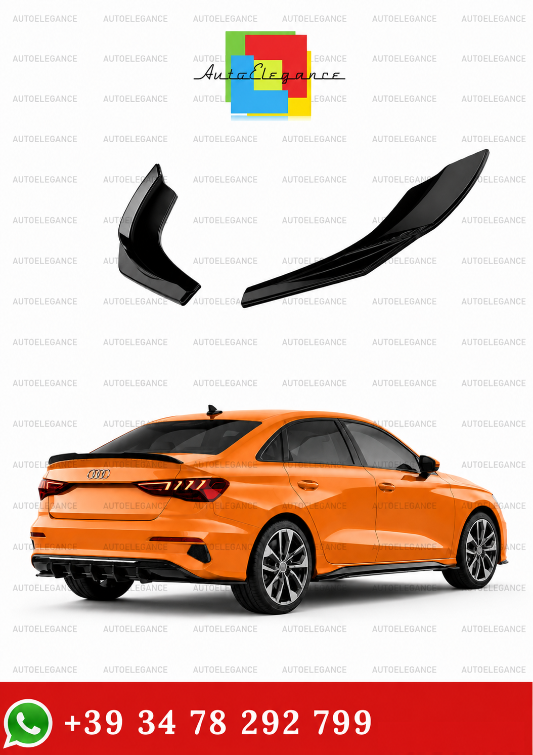 💫ART.2329 FLAP POSTERIORI  AUDI A3 8Y SEDAN SPORTBACK PRE FACELIFT 2020-2024💫