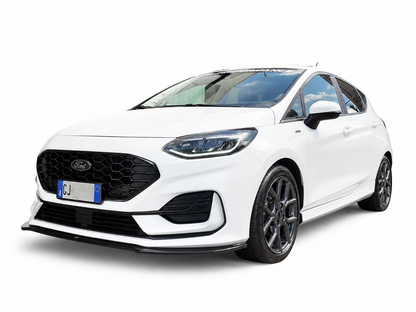 👉Splitter anteriore V.1 Ford Fiesta MK8 ST-Line facelift 2021 ABS nero lucido👈