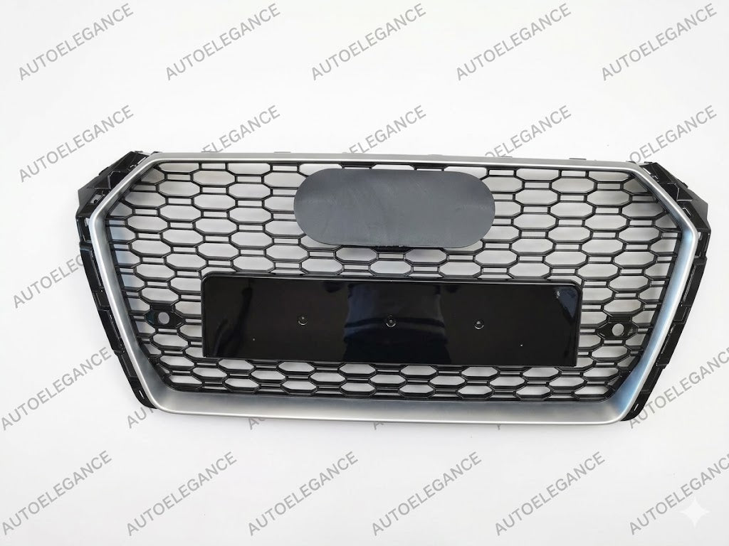 💫ART.0602 GRIGLIA ANTERIORE - AUDI A4 B9 2015+ RS4 NIDO D'APE BORDO SATINATO💫