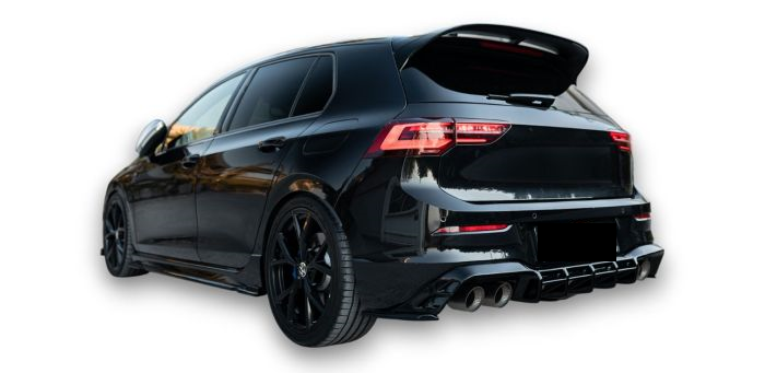 💫ART.2421 DIFFUSORE ADATTO PER VOLKSWAGEN GOLF MK8 R 2017-2020💫