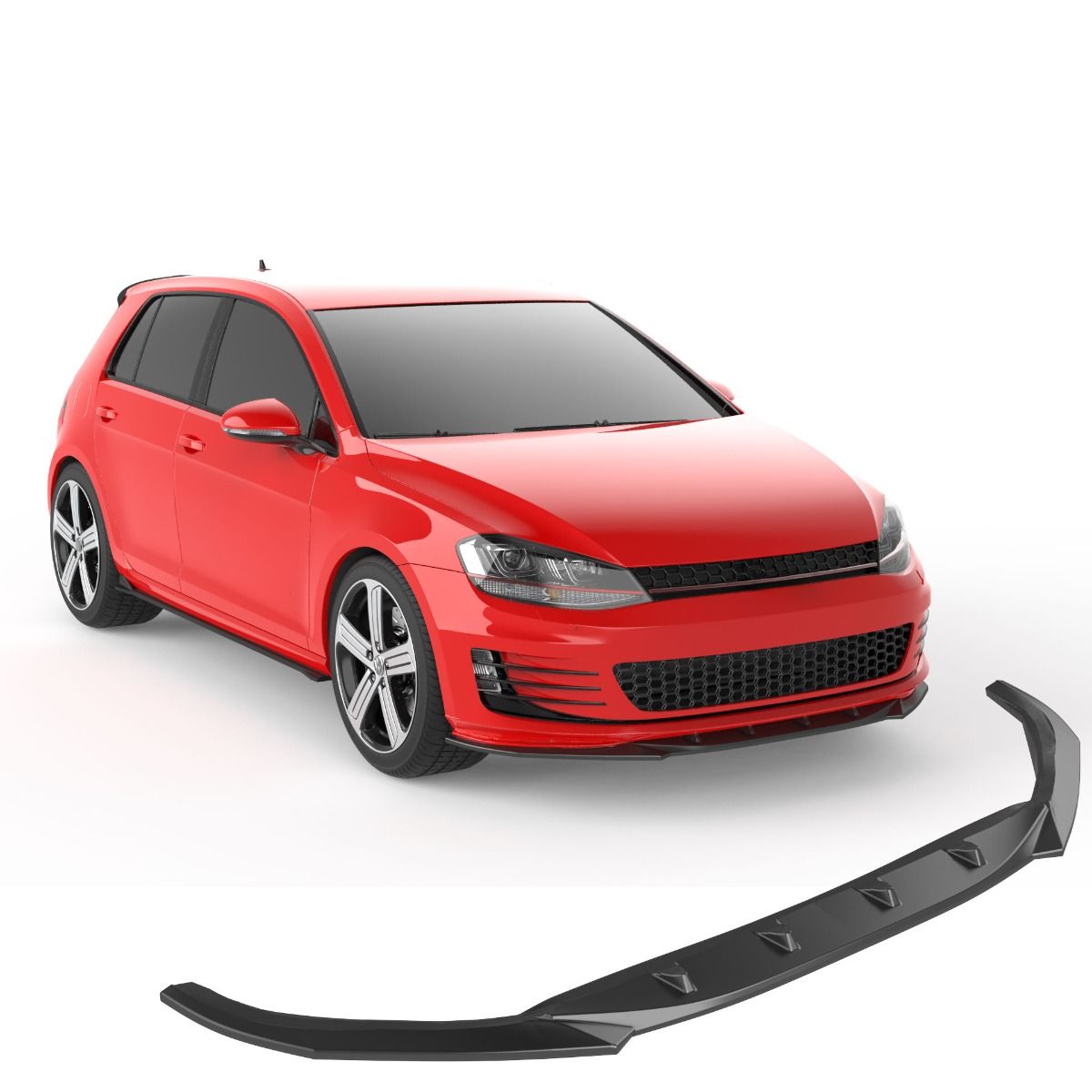 2403⭐Splitter anteriore adatto per Volkswagen Golf GTI Mk7 (2013–2016)⭐