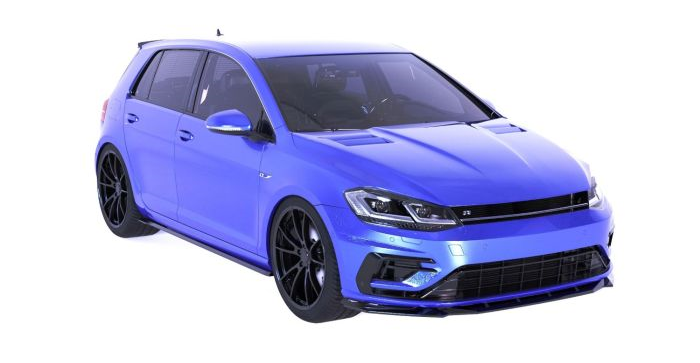 💫ART.2410 SPLITTER ADATTO PER VOLKSWAGEN GOLF MK7.5 R  2017-2020💫