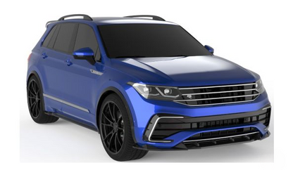 💫ART.2427 SPLITTER ADATTO PER VOLKSWAGEN TIGUAN R MK2 FACELIFT 2020-2024💫