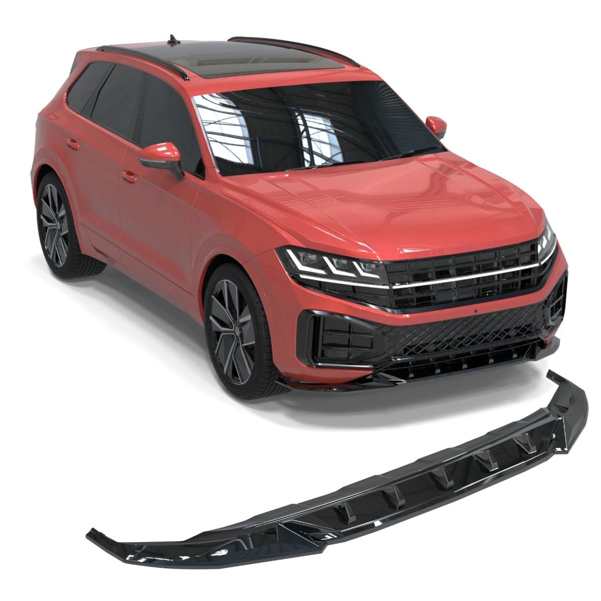 2436⭐Splitter anteriore adatto per Volkswagen Touran Mk3 Facelift R-Line 24+⭐