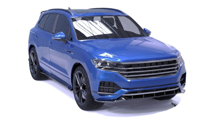 💫ART.2432 SPLITTER ADATTO PER VOLKSWAGEN TOUAREG R-LINE MK3 2018-2023💫