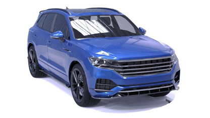💫ART.2432 SPLITTER ADATTO PER VOLKSWAGEN TOUAREG R-LINE MK3 2018-2023💫