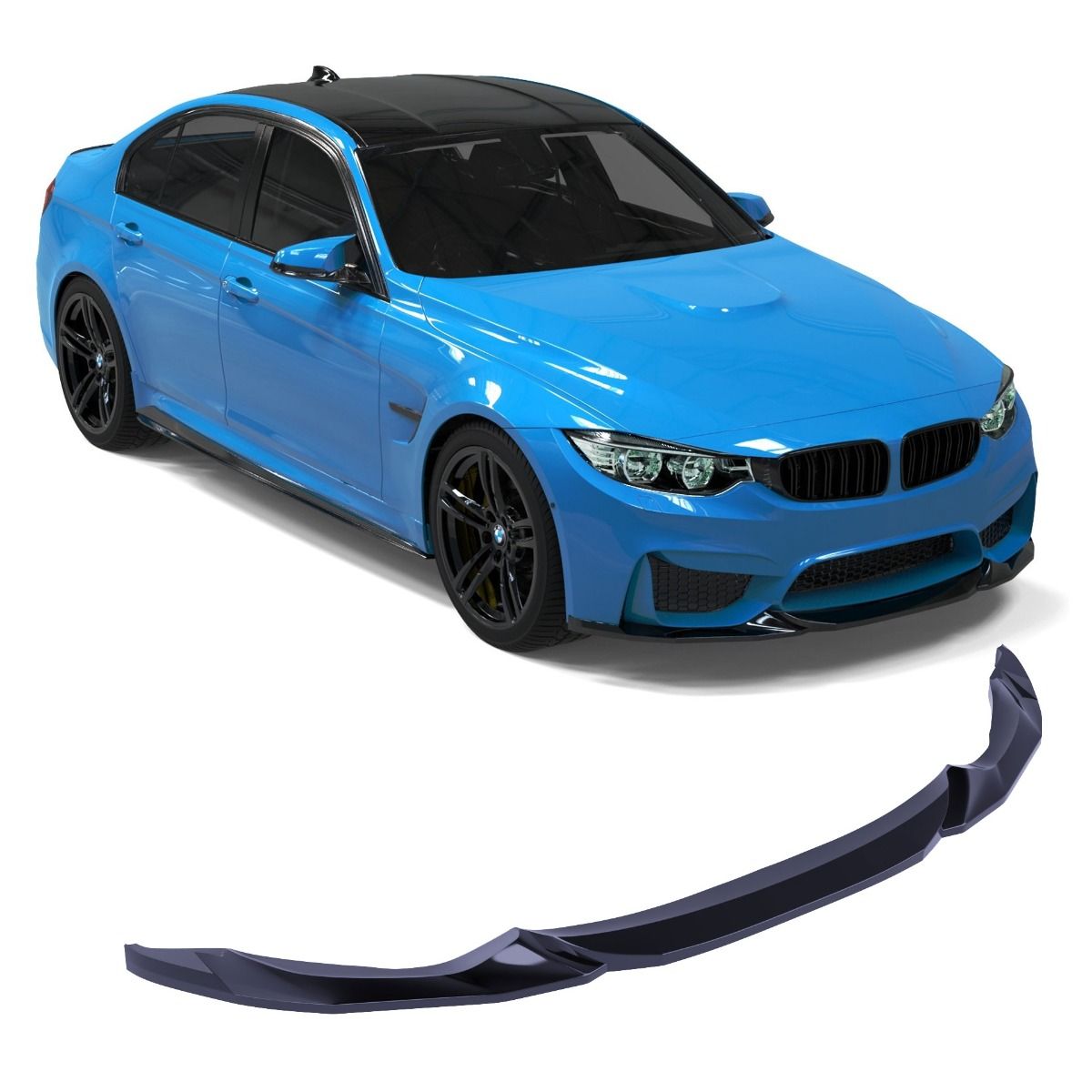 2362⭐Splitter anteriore adatto per BMW Serie 3 M3 F80 14-18 Serie 4 M4F82 14-21⭐