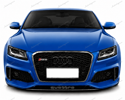 🔥ART.0584 GRIGLIA ADATTO PER AUDI Q5 8R 2012-2016 LOOK RSQ5 BORDO CROMATO🔥