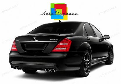 💕PARAURTI POSTERIORE PER MERCEDES CLASSE S W221 05-11 LOOK AMG PDC💕