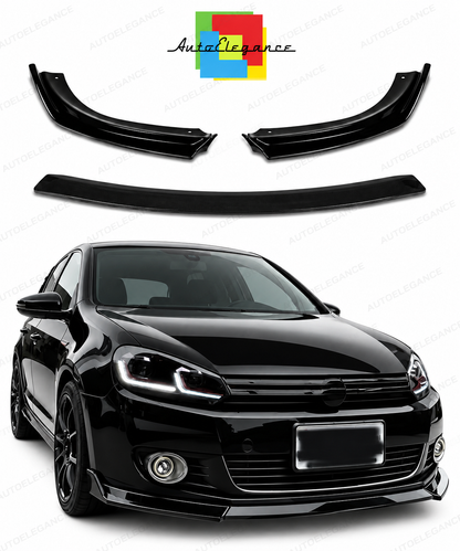 👉Splitter Nero lucido per VW Golf 6 (2008-2014) Paraurti standard👈