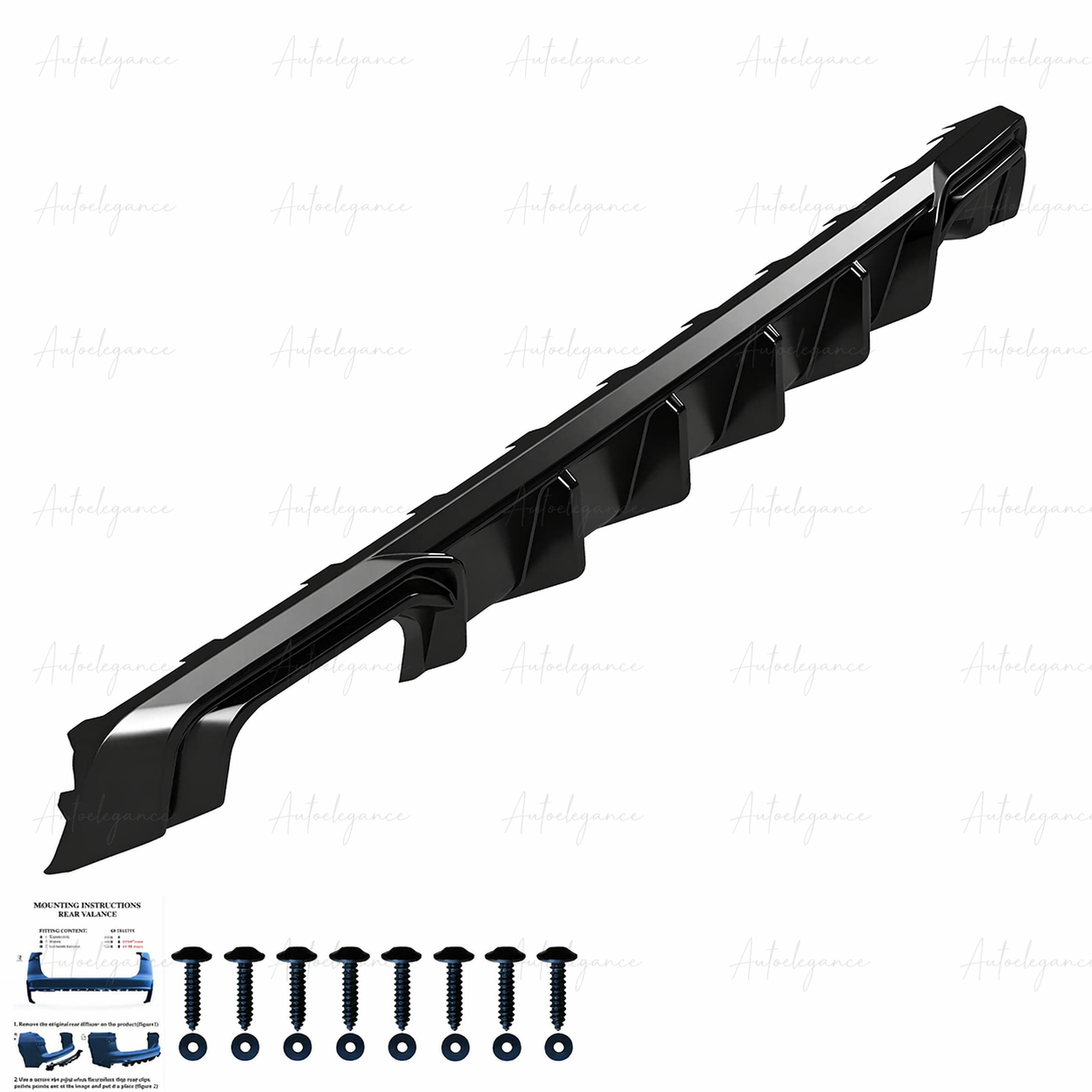 🔥ART.9620 DIFFUSORE NERO LUCIDO AUDI A3 8V Sportback 13-16 SOLO PER STANDARD🔥