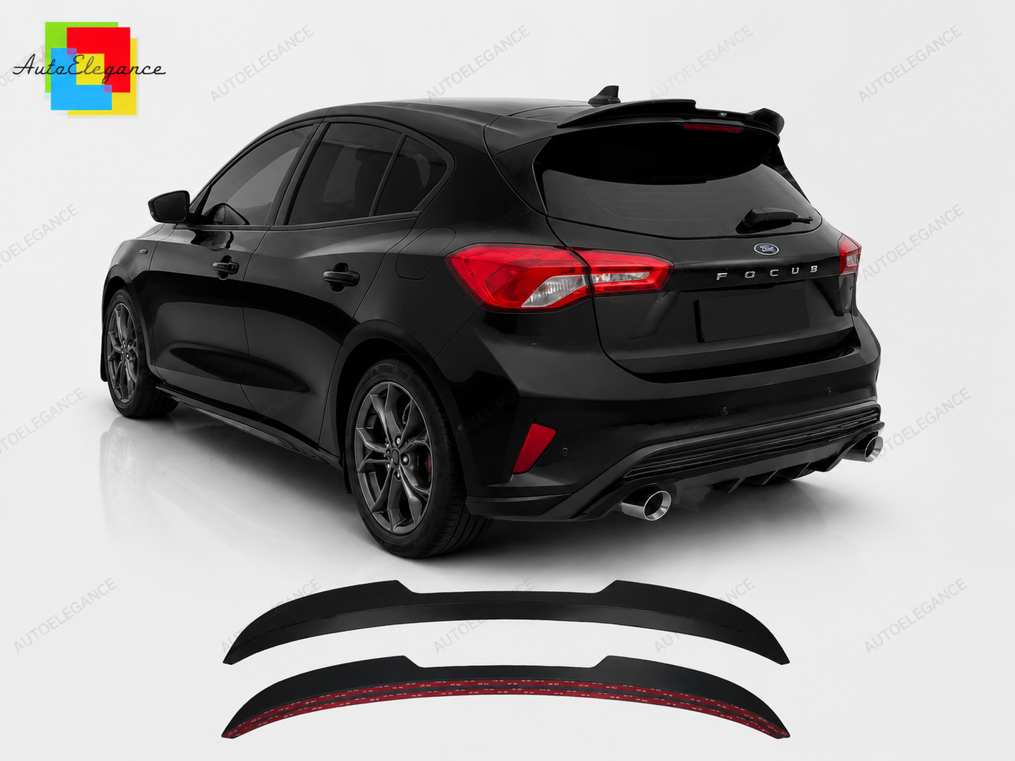 👉Estensione Spoiler Tetto per Ford Focus MK4 Hatchback (2018+) - Nero Lucido👈