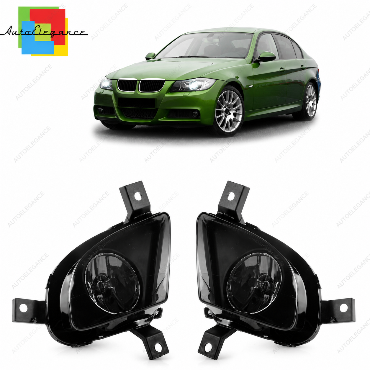 👉Set di fari fendinebbia fumé adatto per BMW Serie 3 E90 E91 LCI 2008-2011👈