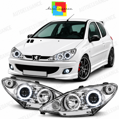 ART.11087 FARI ANTERIORI ADATTO PER PEUGEOT 206 10.98-02
