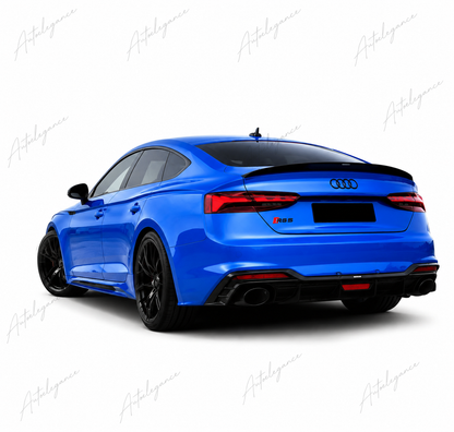 🔥ART.9914 SPOILER PER BAGAGLIAIO AUDI A5 S5 RS5 B9 SPORTBACK NERO LUCIDO 17+🔥