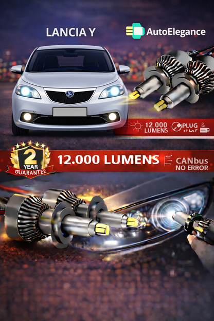 KIT LED Lancia Y 5ANABAGLIANTI H7 CANBUS Bianco 6500K 360 gradi