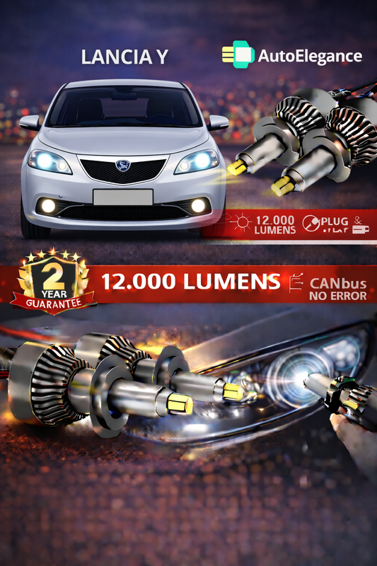 KIT LED Lancia Y 5ANABAGLIANTI H7 CANBUS Bianco 6500K 360 gradi