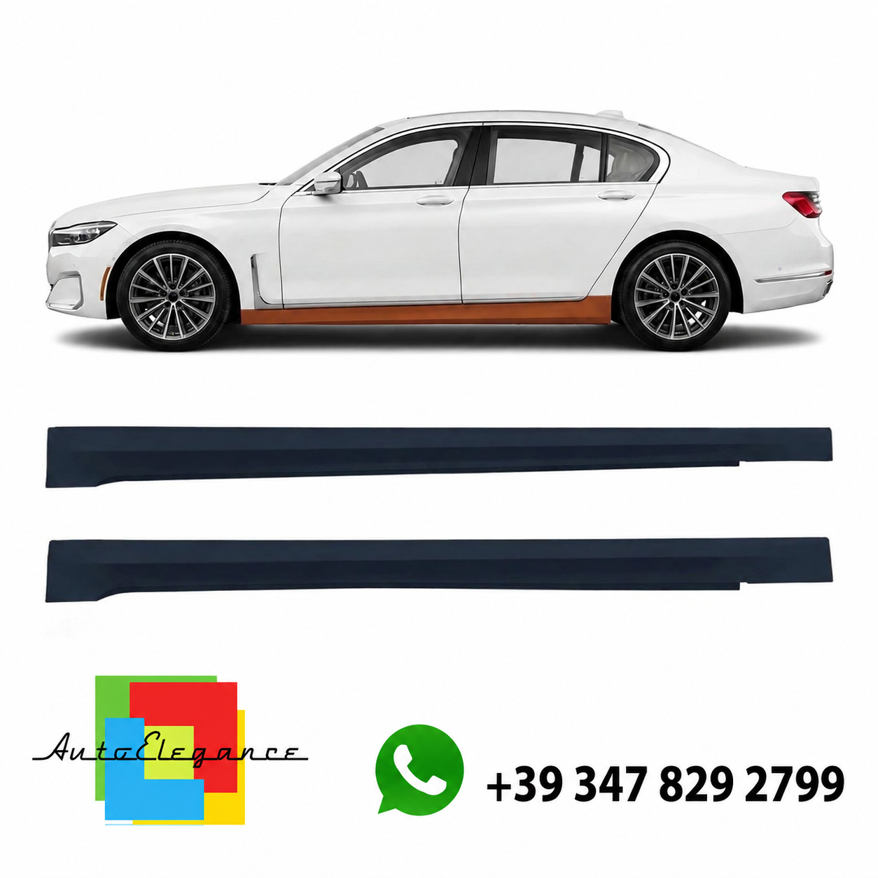 👉Minigonne laterali corte adatte per BMW Serie 7 G11 2015-2022👈