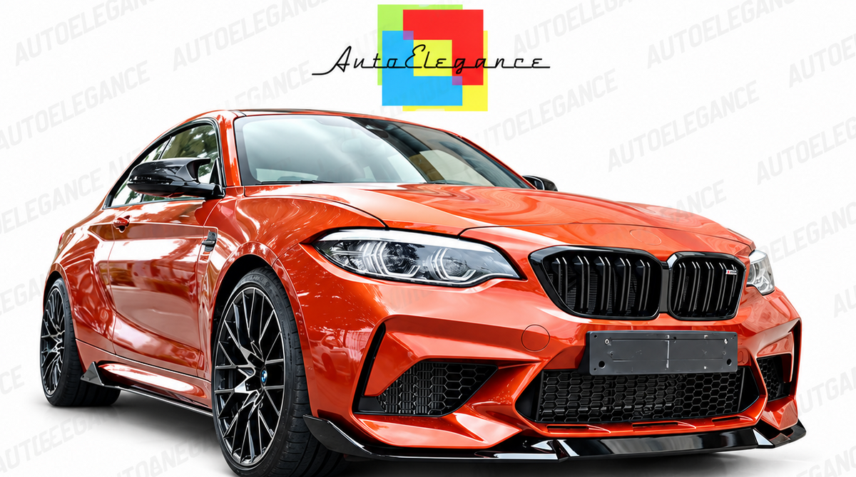 ART.10884 SPLITTER ADATTO PER BMW F87 M2 NERO  LUCIDO