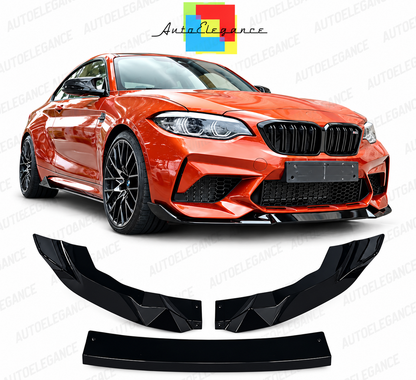 ART.10884 SPLITTER ADATTO PER BMW F87 M2 NERO  LUCIDO