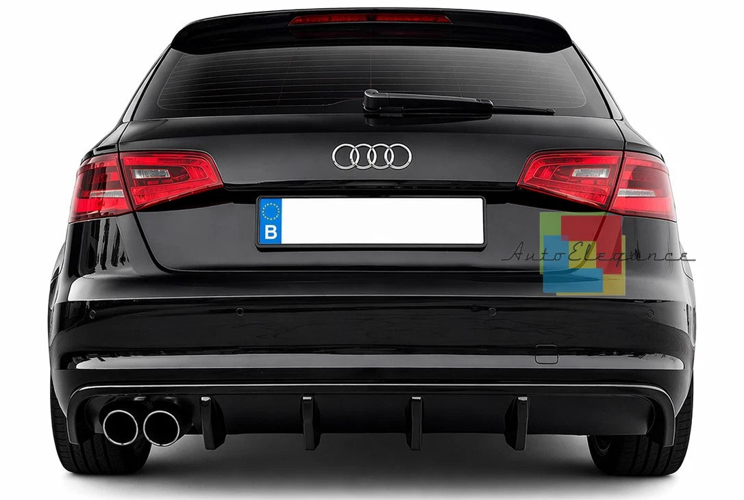 💕ART.0063 DIFFUSORE AUDI A3 8V 12-16 STANDARD LOOK RIEGER NERO LUCIDO 2SX 💕