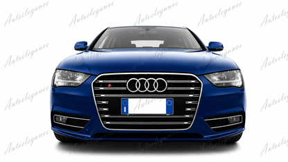 🔥ART.0588 GRIGLIA ADATTO PER AUDI A4 B8 2011-2015 LOOK S4 BORDO CROMATO🔥