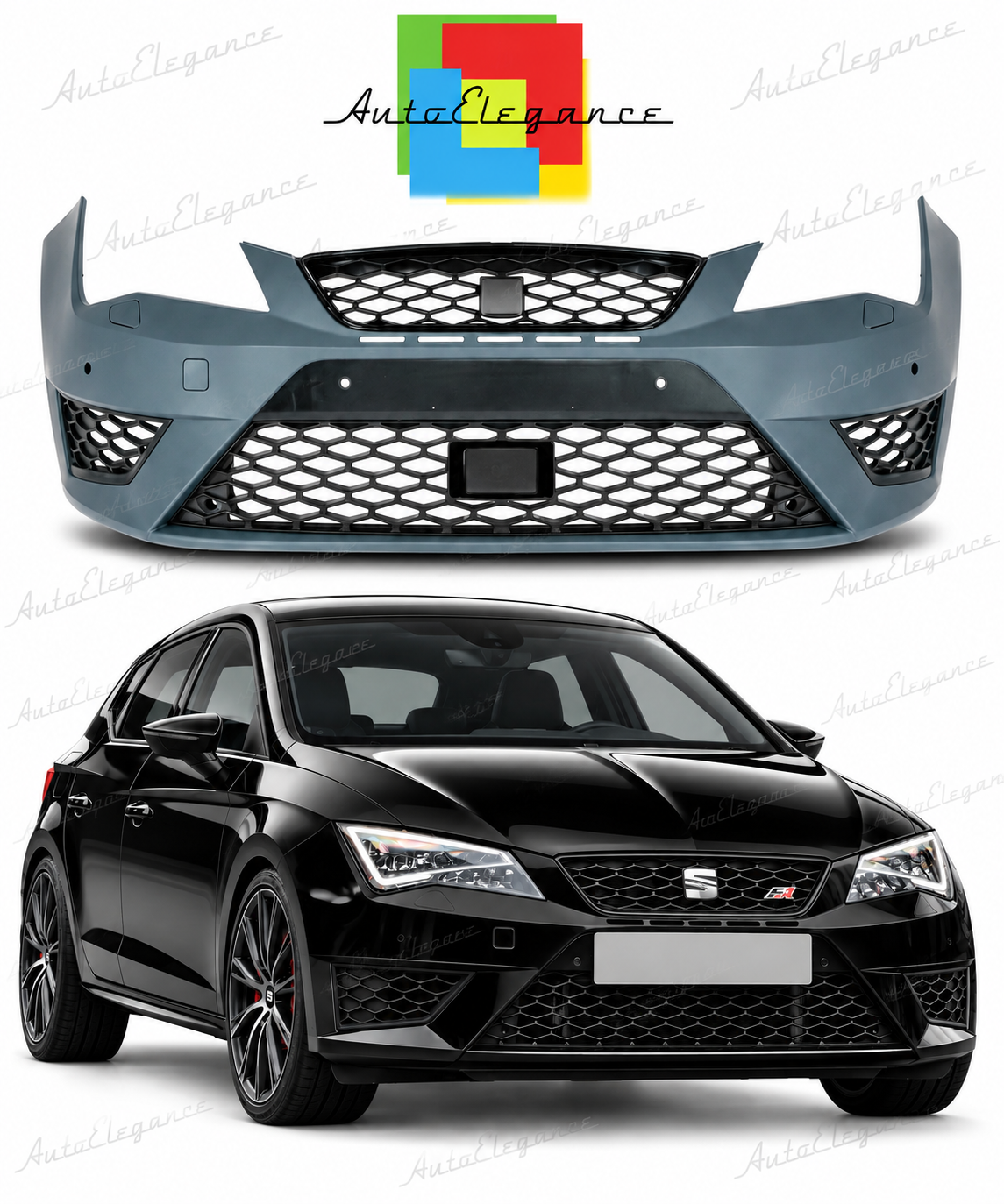 👉Paraurti stile Cupra R adatto per Seat Leon MK3 (5F) 12-19👈