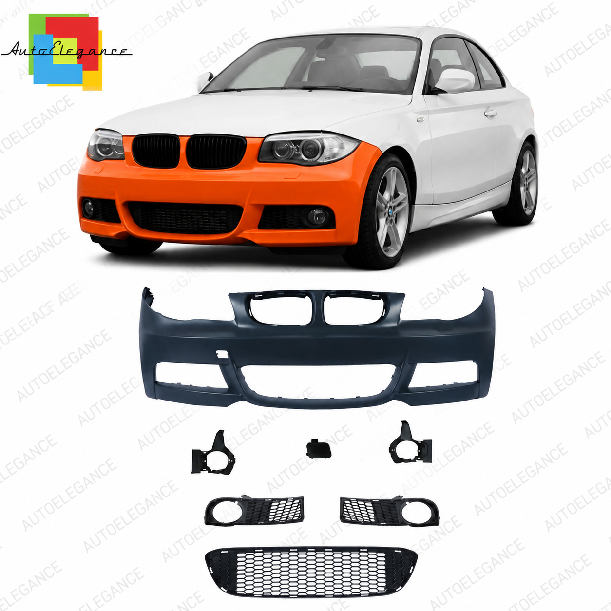 👉Paraurti anteriore adatto per BMW Serie 1 (E81 E87 E82 E88) 2004-2013👈