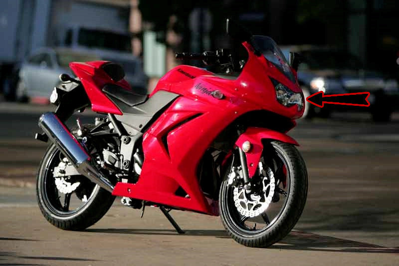 ⭐Black Clear Motorcycle LED Tail Light Kawasaki Ninja 250R EX250⭐