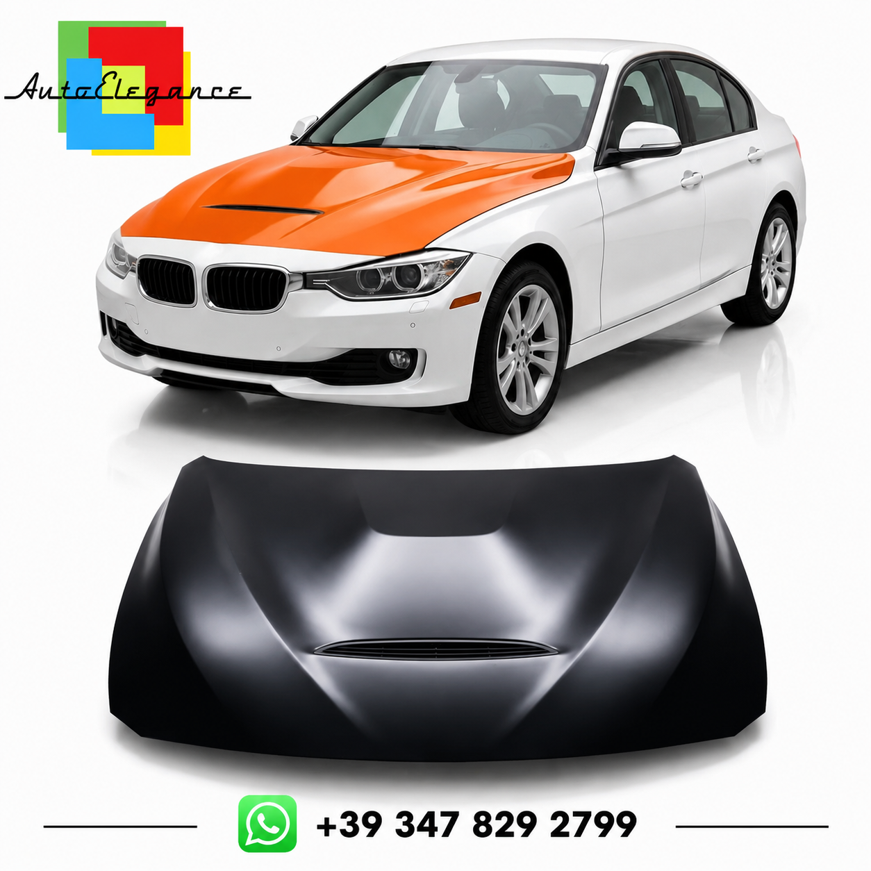 👉Cofano BMW F30 F31 F32 F33 F36 Serie 3/4 in Acciaio 2011-2018👈