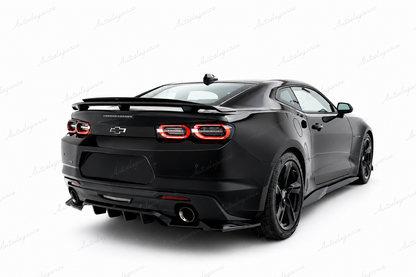🔥ART.9735 SPLITTER POSTERIORE PER CHEVROLET CAMARO SS Mk6 FACELIFT🔥