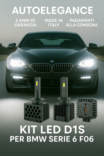 ⭐KIT XENON D1S 6000K ANABBAGLIANTI PER BMW SERIE 6 F06 – LUCE BIANCA POTENTE⭐