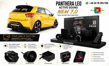 💕ART.2672 PANTHERA Soundsystem Booster 7.0-Seat Ibiza FR/ Standard Mk5💕