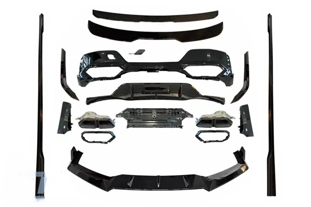 🔥BODY KIT SUITABLE FOR BMW 7 SERIES G70 M-TECH (2022+) PIANO BLACK 🔥