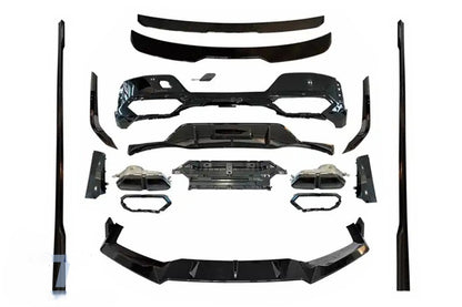 🔥BODY KIT SUITABLE FOR BMW 7 SERIES G70 M-TECH (2022+) PIANO BLACK 🔥