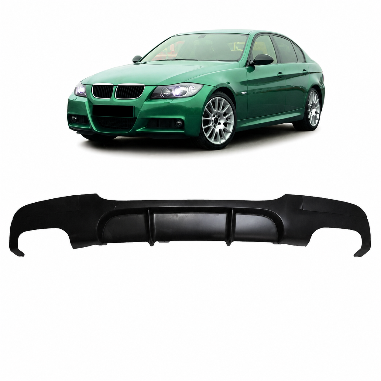 👉Diffusore posteriore adatto per BMW Serie3 E90 E91 Berlina Touring 2005-2011👈